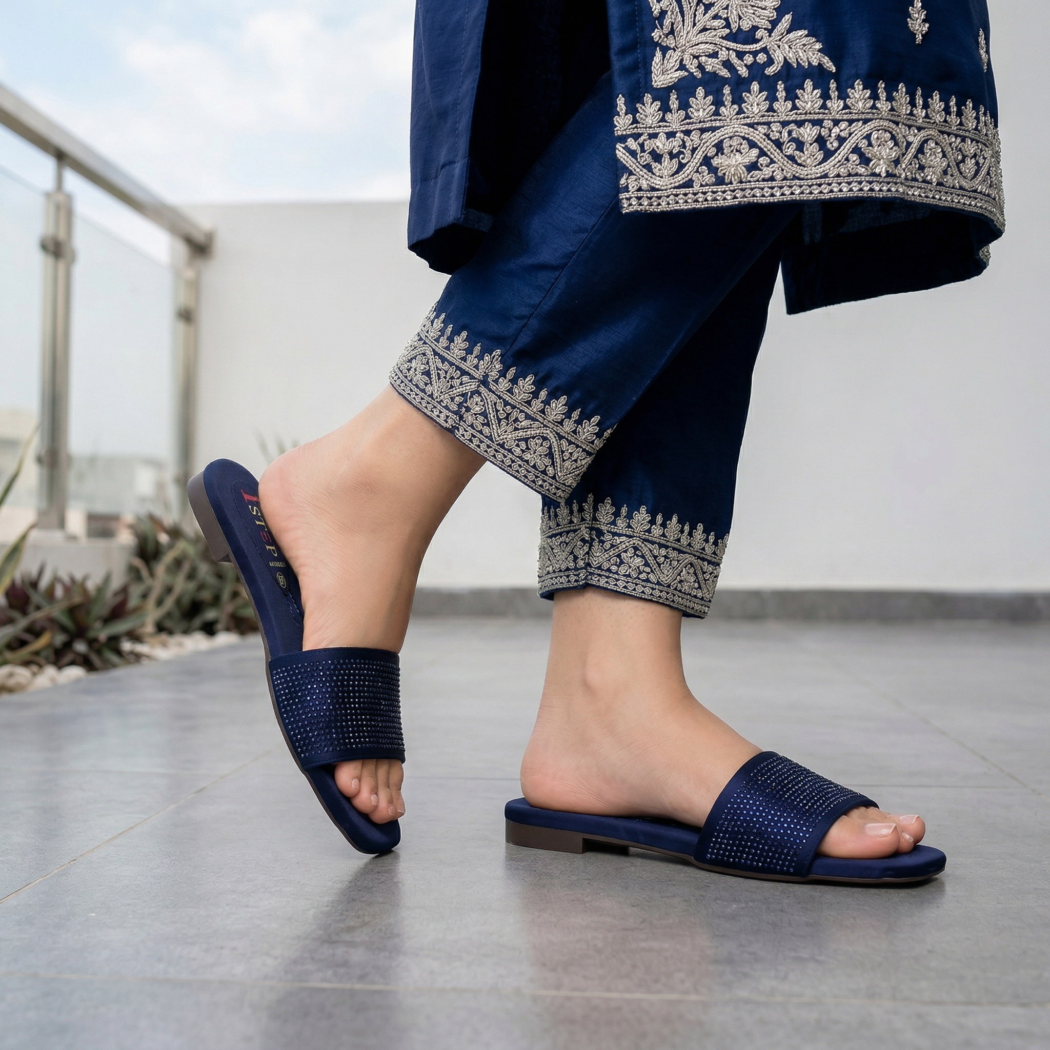 Fancy Slipper Navy Blue 0413808