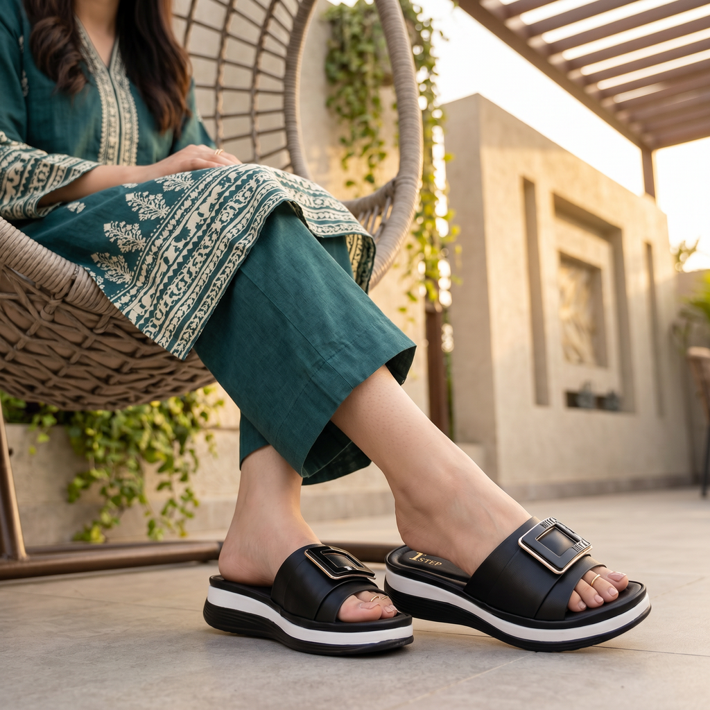 Casual Slipper Black 0414028