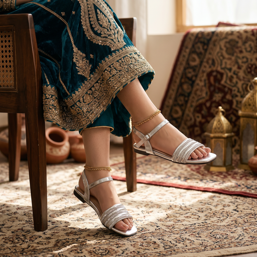 Fancy Sandal Silver 0421737