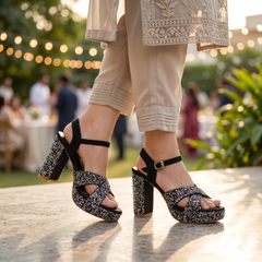 Bridal Sandal Black 0421834