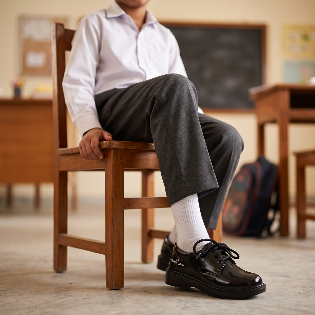 Baba School Shoes Black 0610464