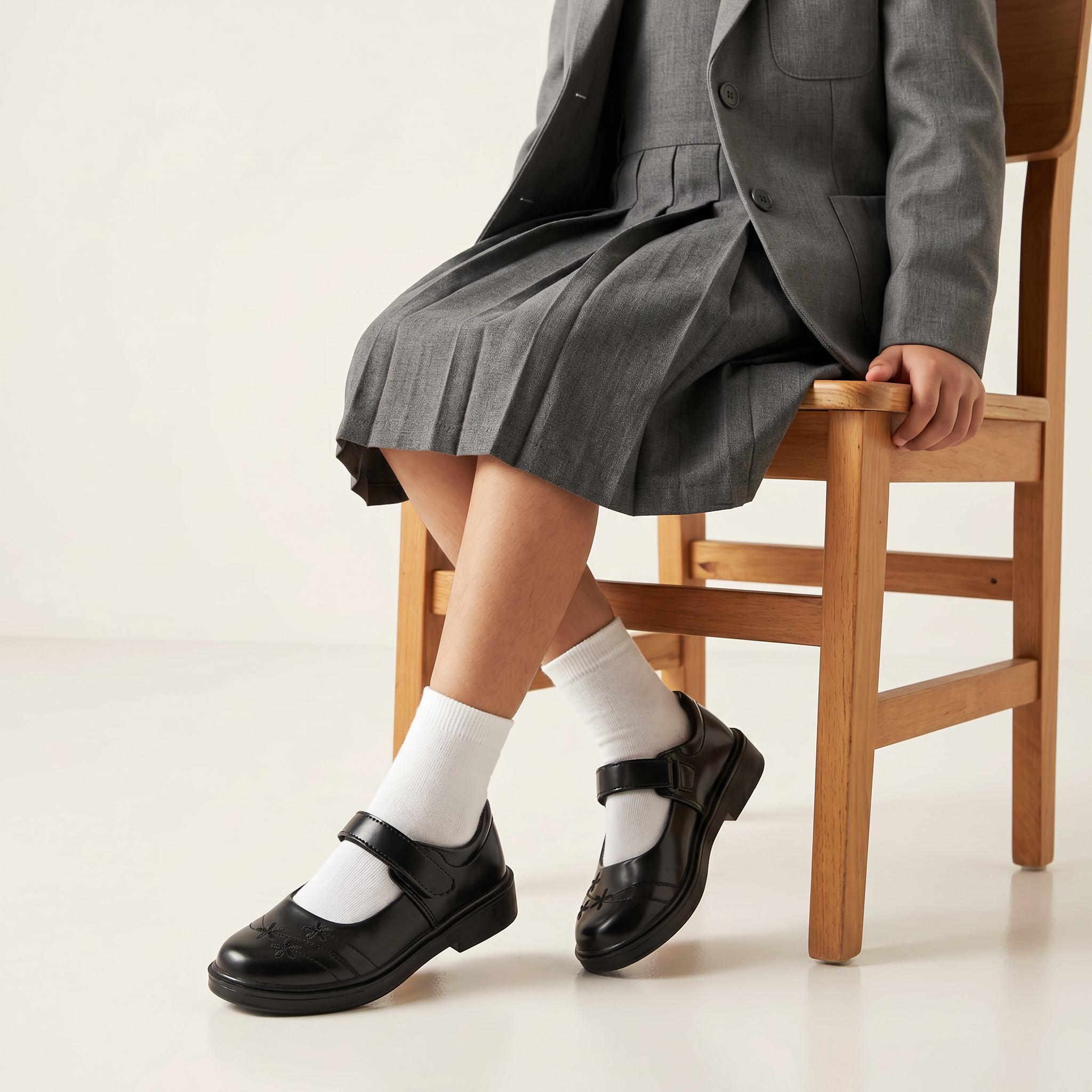 Baby School Shoes Black 0710497