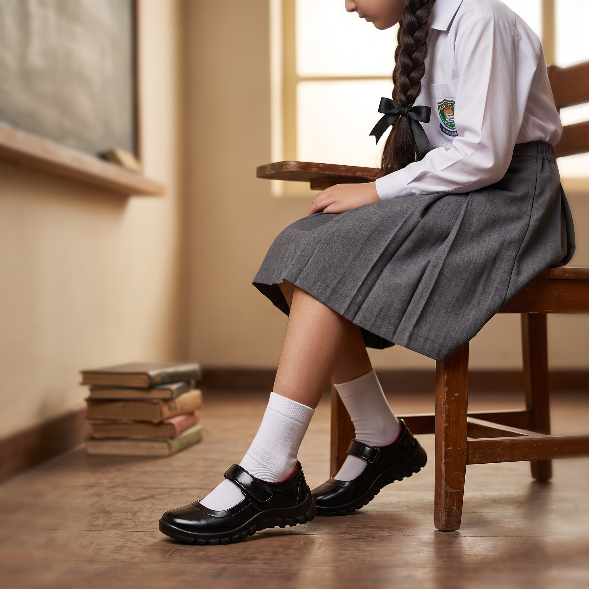 Baby School Shoes Black 0710499