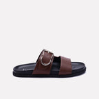 Brown Casual Slides For Men 0151108