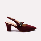 Casual Court Shoes Maroon 0450229