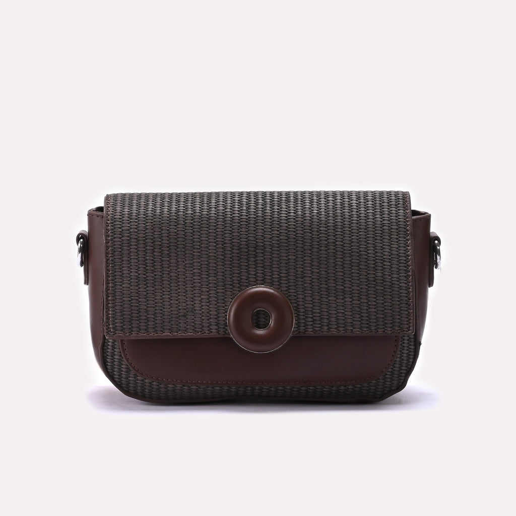 Hand Bag Dark Brown 0322327