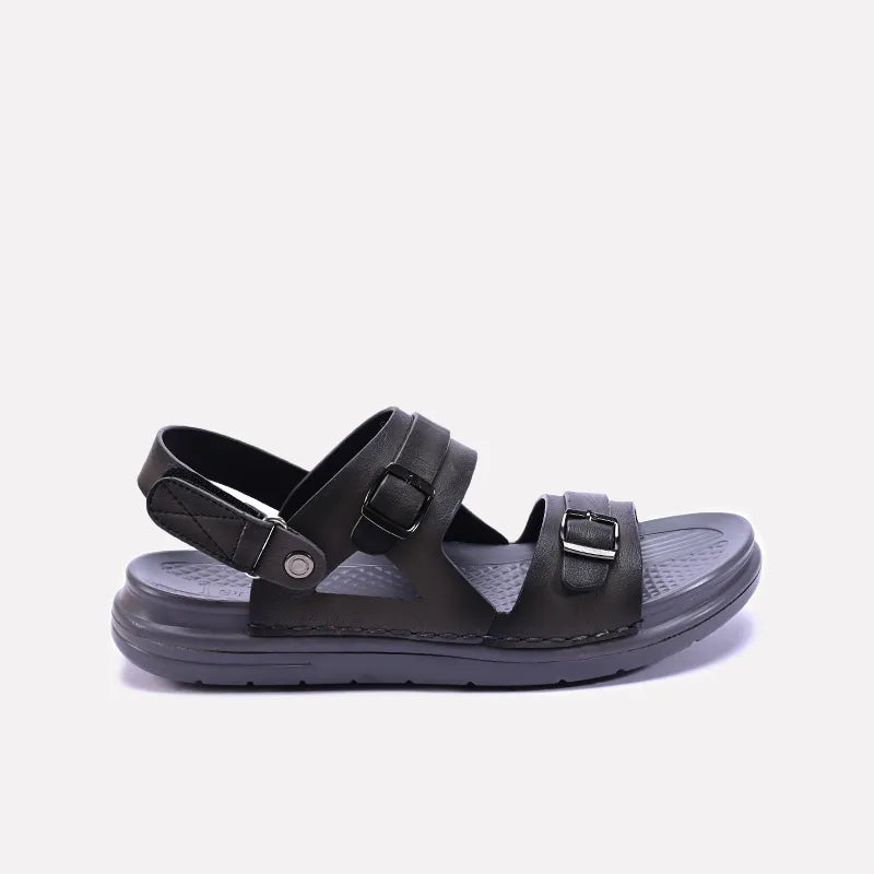 Gray Buckle Strap Sandals 0141156