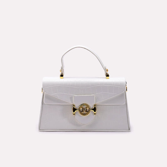 White Casual Hand Bags 0322009