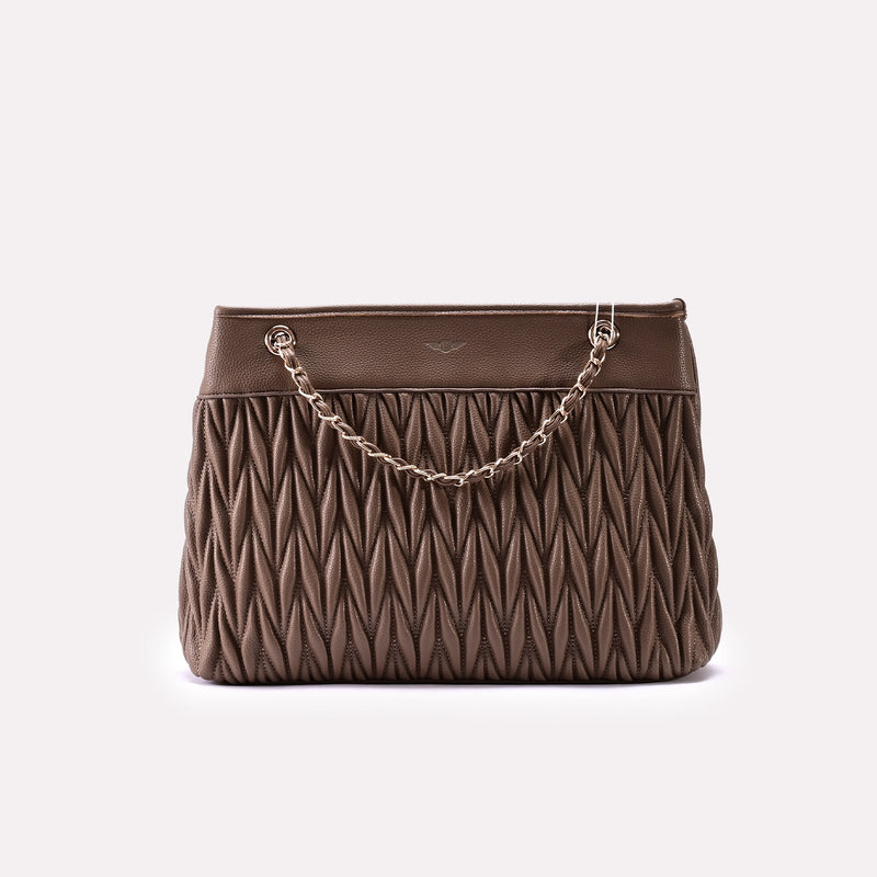Casual Shoulder Bag Brown 0331737