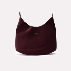 Casual Shoulder Bag Maroon 0331766
