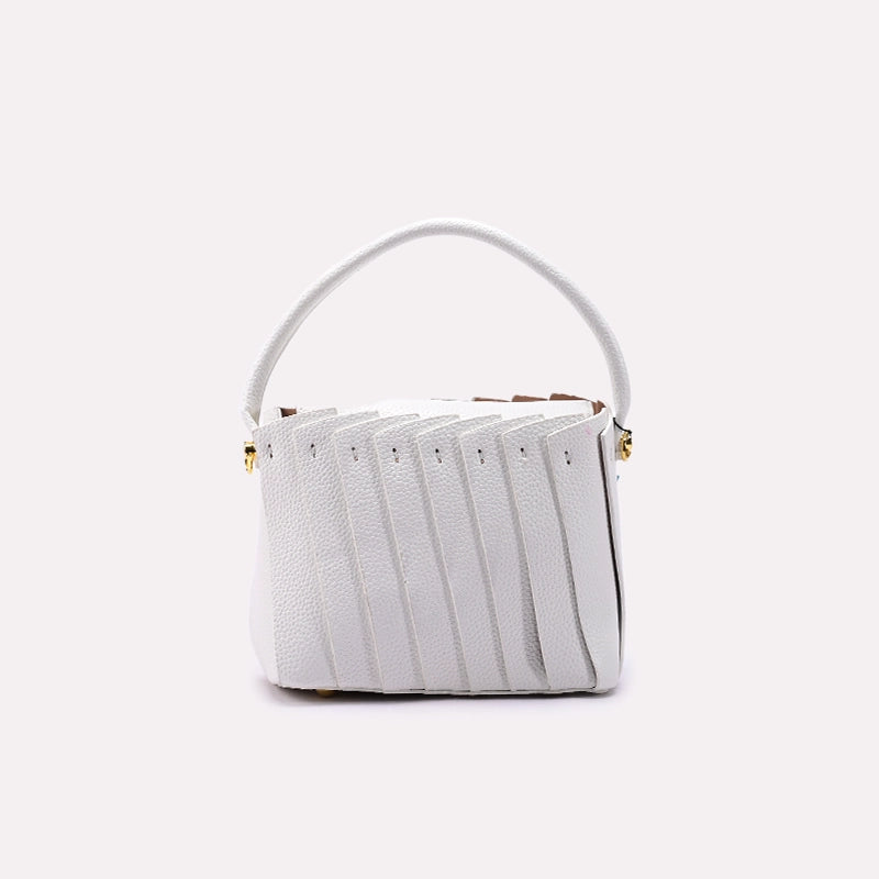 White Casual Hand Bags 0322019