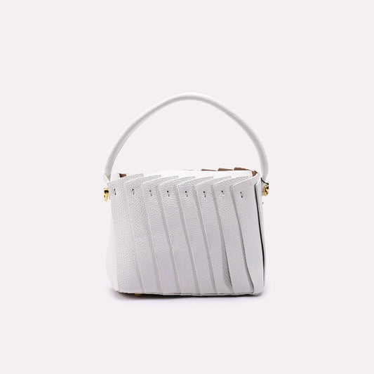 White Casual Hand Bags 0322019