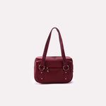 Casual Shoulder Bags Maroon 0331489