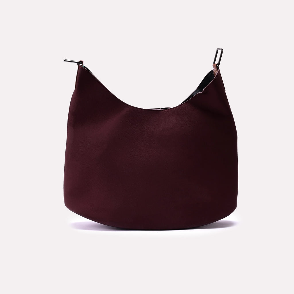 Casual Shoulder Bag Maroon 0331766