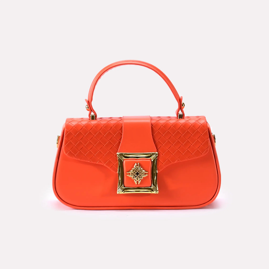Casual Hand Bags Orange 0322158