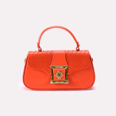 Casual Hand Bags Orange 0322158