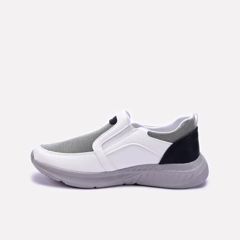 White Casual Slip On Sneakers 0120556
