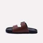 Brown Casual Slides For Men 0151108