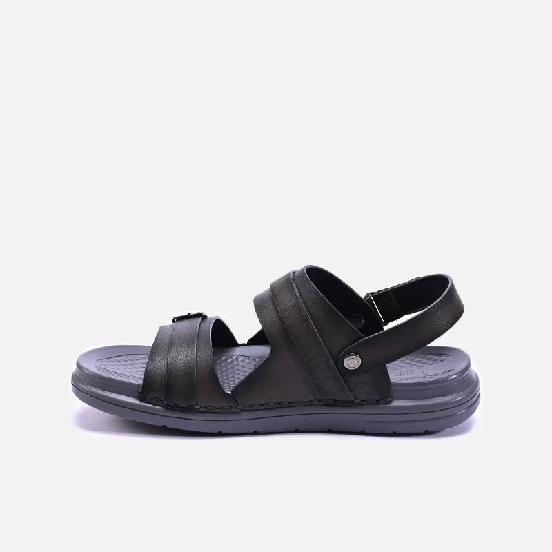 Gray Buckle Strap Sandals 0141156