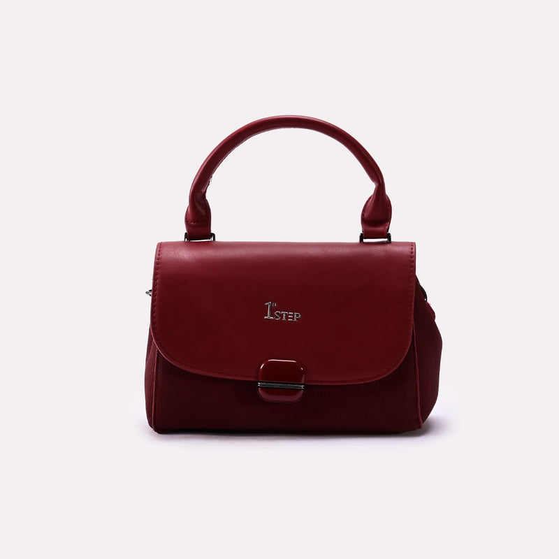 Casual Hand Bag Maroon 0322185