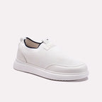 White Mens Slip On Sneakers 0120608