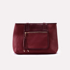 Casual Shoulder Bags Maroon 0331740