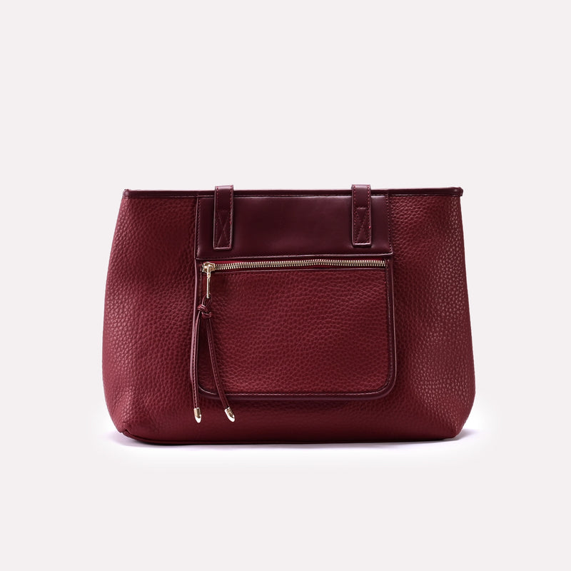 Casual Shoulder Bag Maroon 0331740