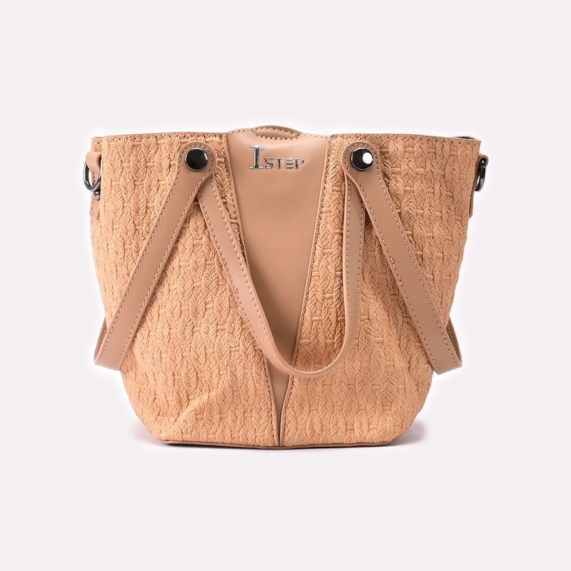 Casual Hand Bag Beige 0322298