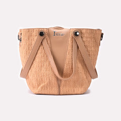 Casual Hand Bag Beige 0322298