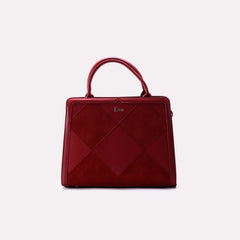 Casual Shoulder Bags Maroon 0331579