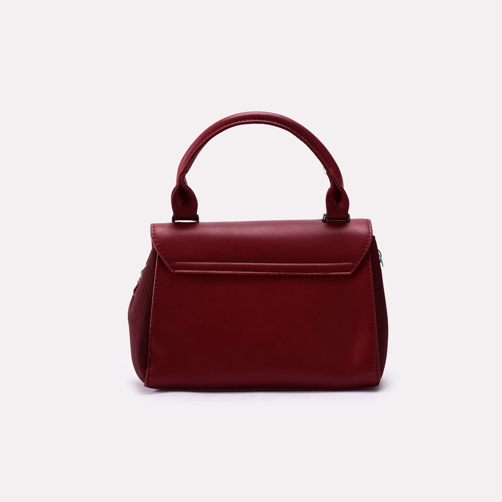 Casual Hand Bags Maroon 0322185