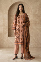 Rosavelle Mist – 3 Piece Stitched Viscose Linen Suit 1512304