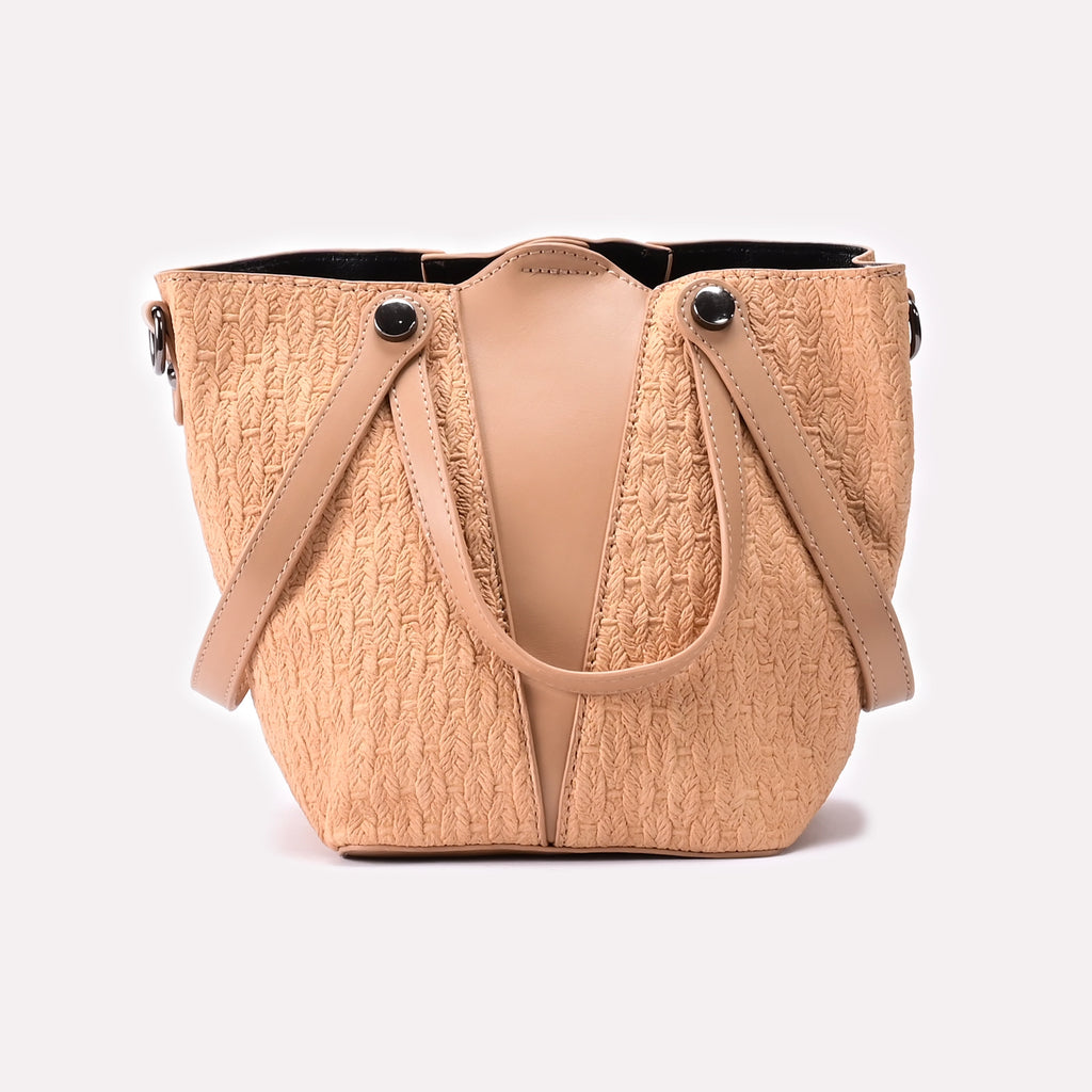 Casual Hand Bag Beige 0322298