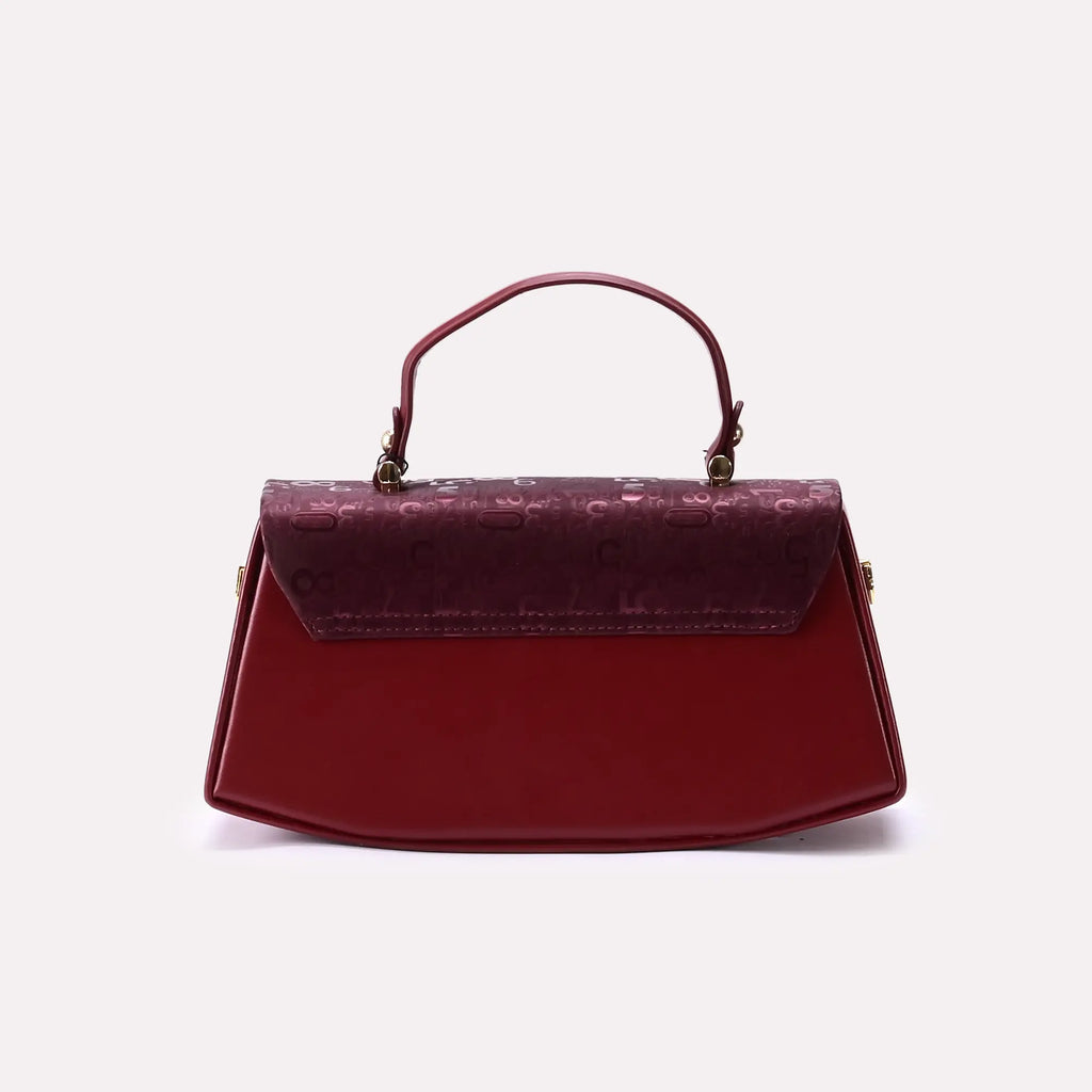 Casual Hand Bags Maroon 0322159