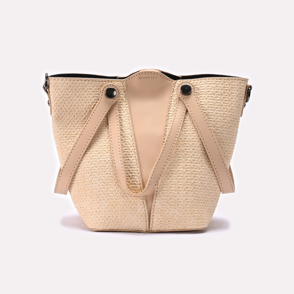 Hand Bag Beige 0322329