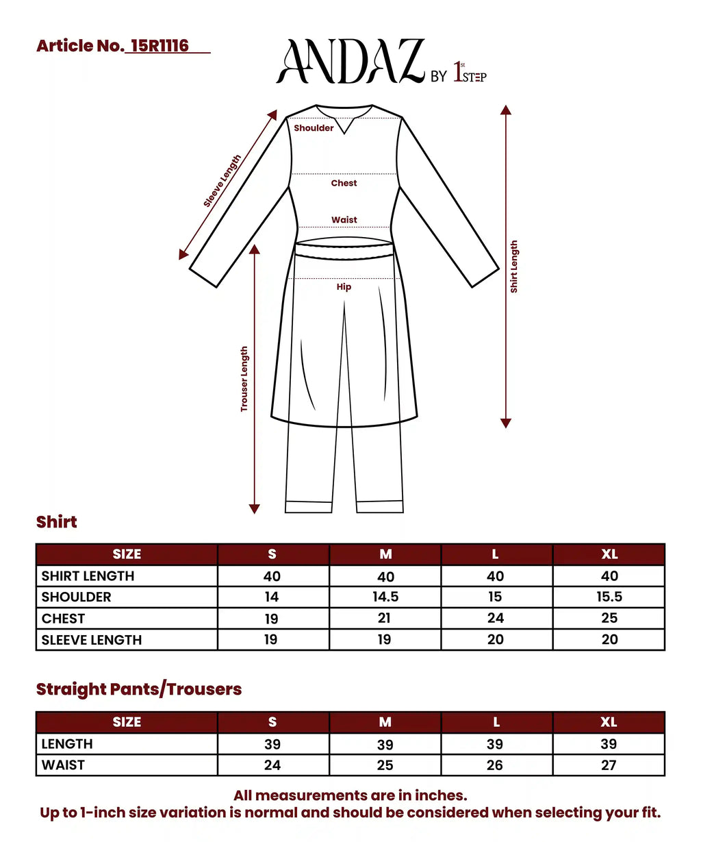 Auburn - 3 Piece Stitched Lawn Suit 15R1116