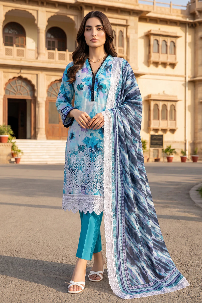 Serenelle – 3 Piece Stitched Lawn Suit 15R1145