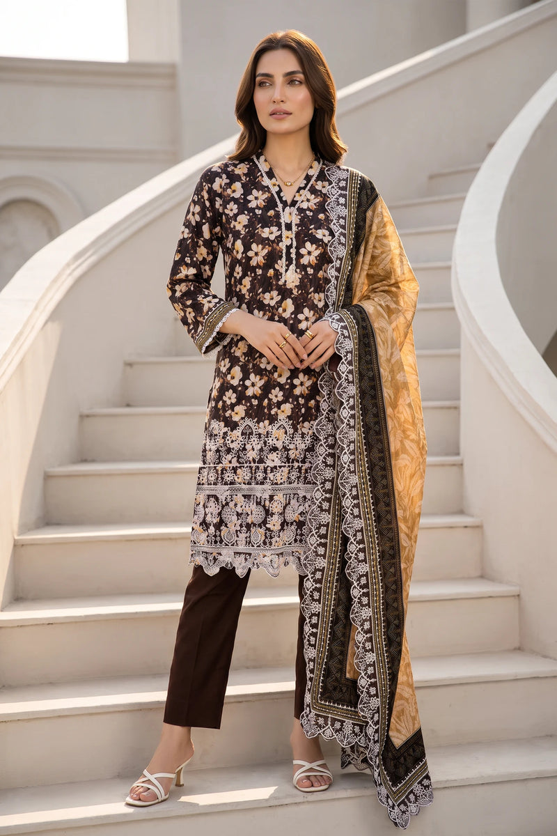 Cocoaelle – 3 Piece Stitched Lawn Suit 15R1149