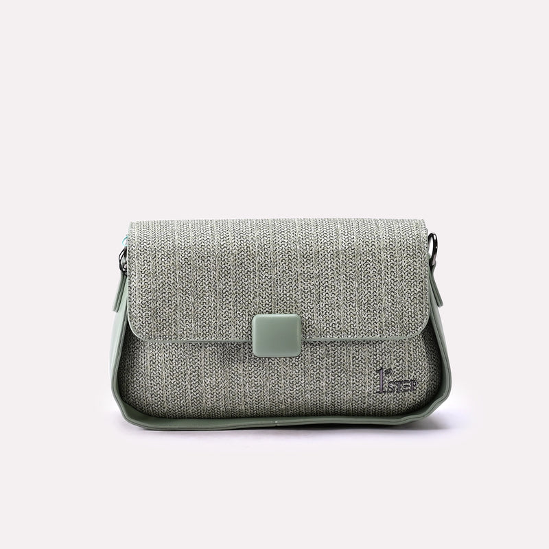 Casual Hand Bag Light Green 0322186