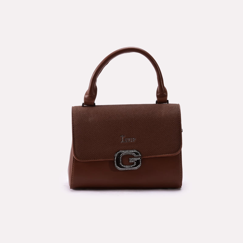Casual Hand Bag Brown 0322184