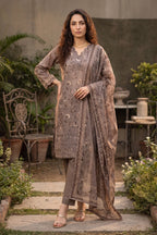 Gulnaar - 3 Piece Stitched Lawn Suit 15D0096
