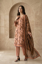 Rosavelle Mist – 3 Piece Stitched Viscose Linen Suit 1512304