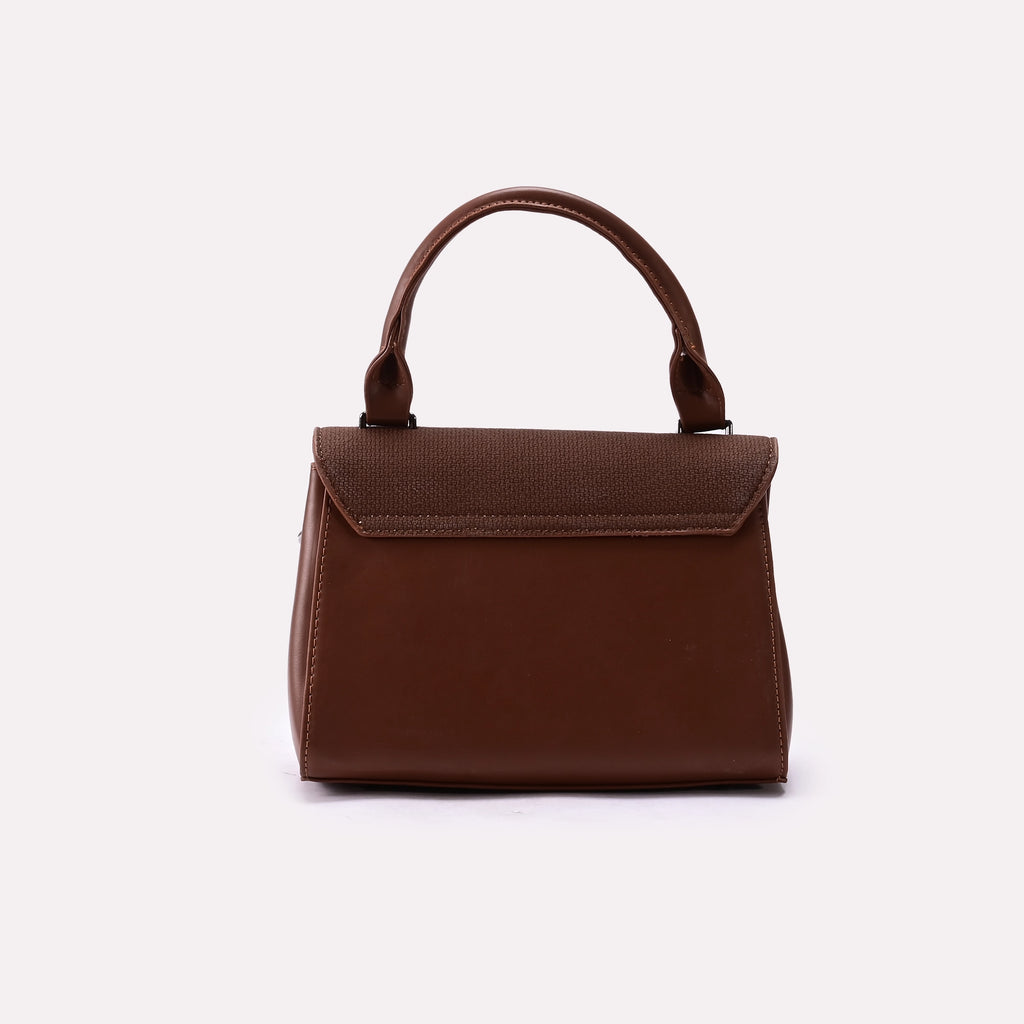 Casual Hand Bags Brown 0322184