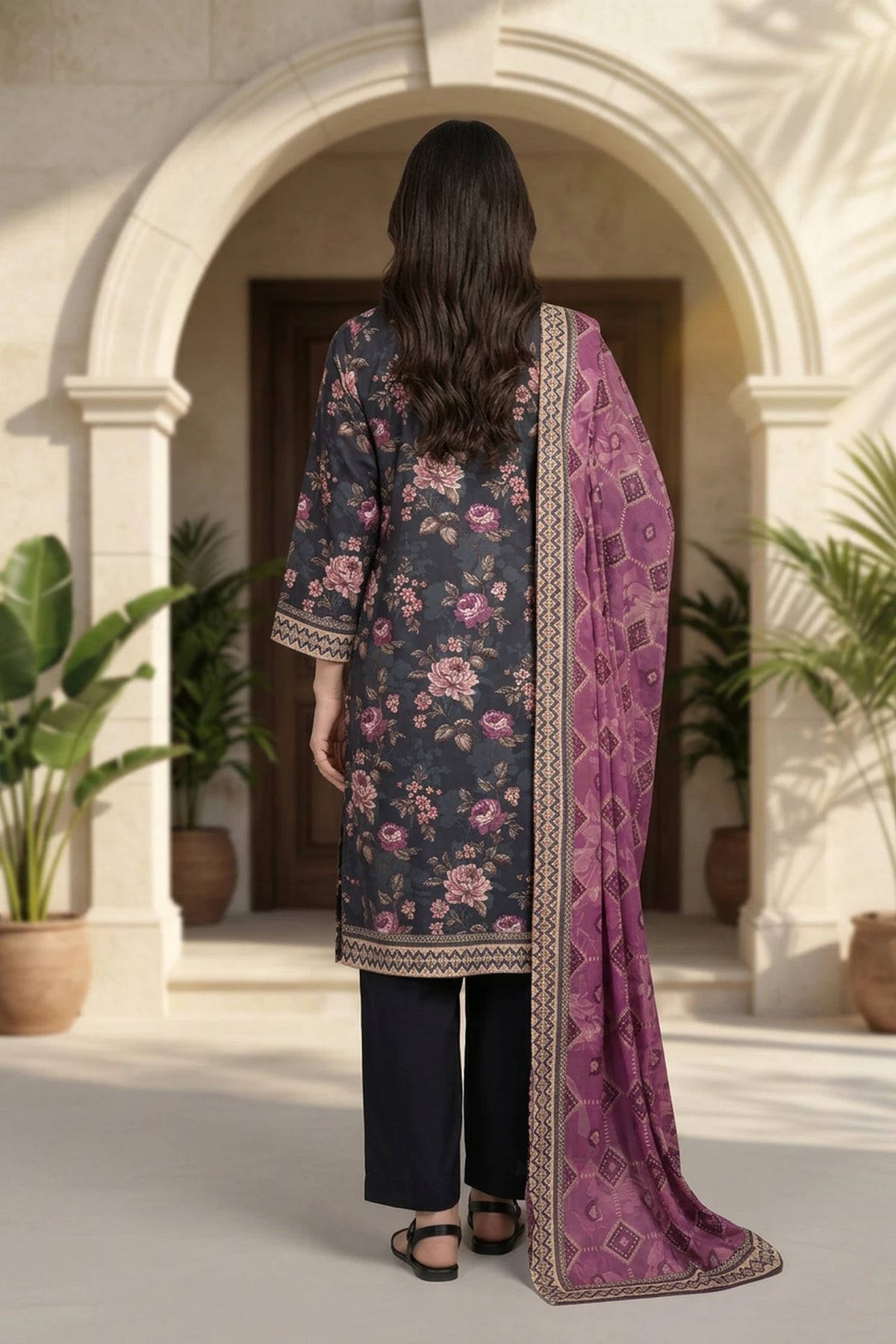 Tavira Tales – 3 Piece Stitched Viscose Linen Suit 1512305