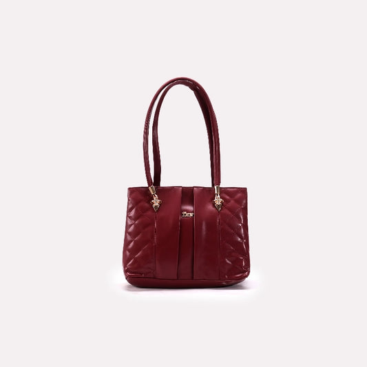 Casual  Shoulder Bags Maroon 0331554
