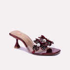 Maroon Bridal Slippers 0412937