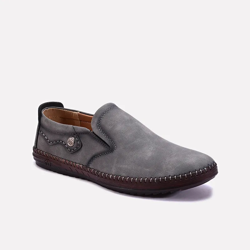 Gray Casual Shoes 0160511