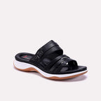 Black Comfy Casual Slippers 0412736