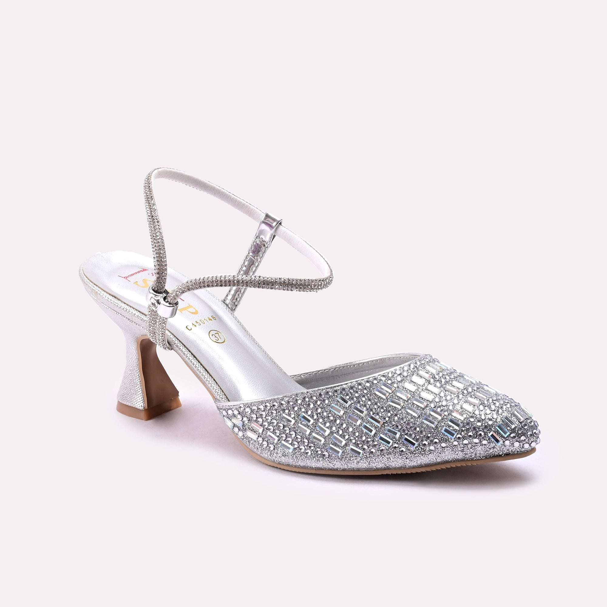 Bridal Court Shoes Silver 0450146