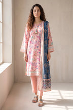 Marvella - 3 Piece Stitched Lawn Suit 15R1117